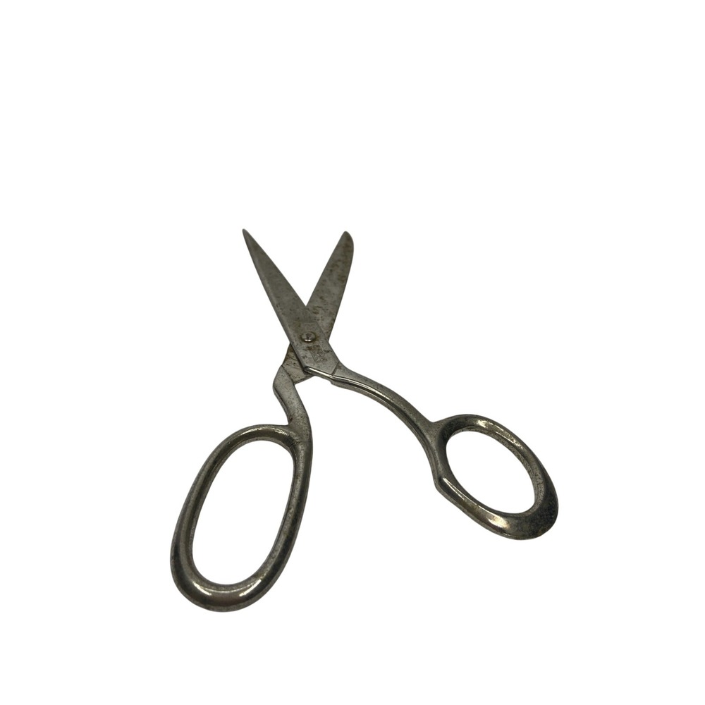 Vintage SESAM Brazil 7 Inch Forged Steel Sewing Tailor Shears Scissors‎ Silver